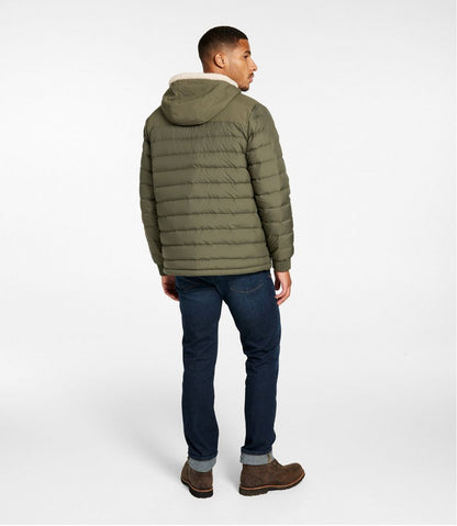 Men's Mountain Classic Down Hooded Jacket, Sherpa-Lined | L.L.Bean Best Seller