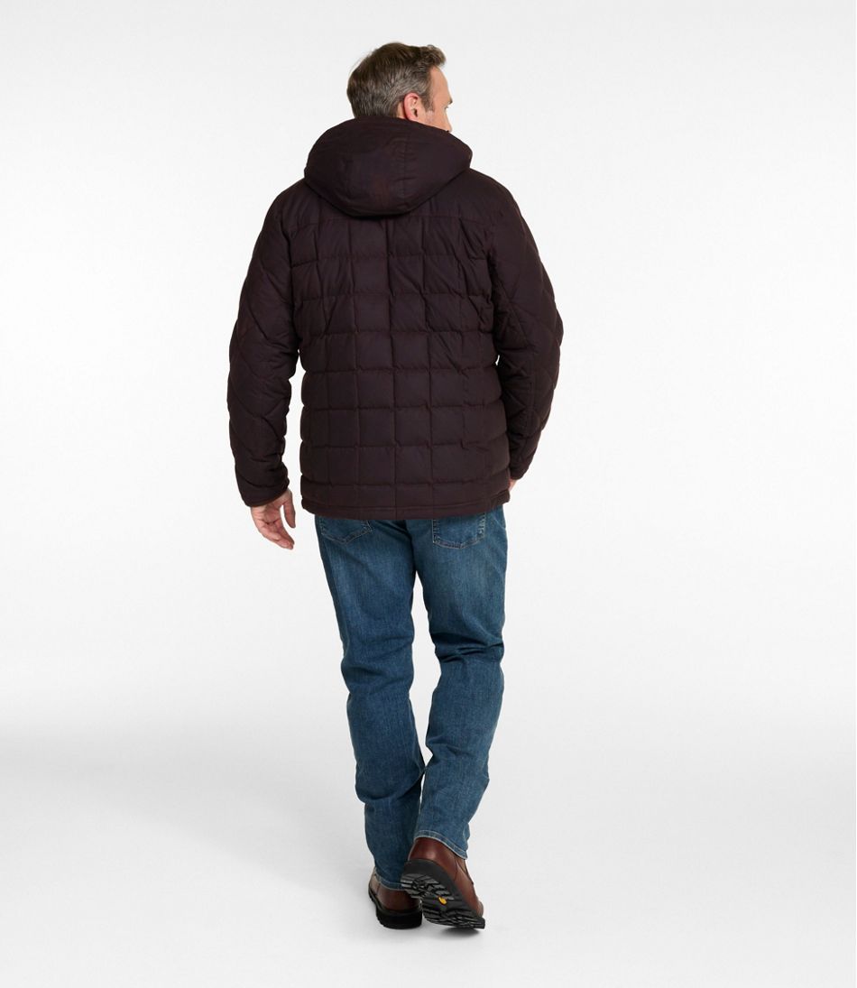 Men's Upcountry Waxed Down Hooded Jacket | L.L.Bean Great Value