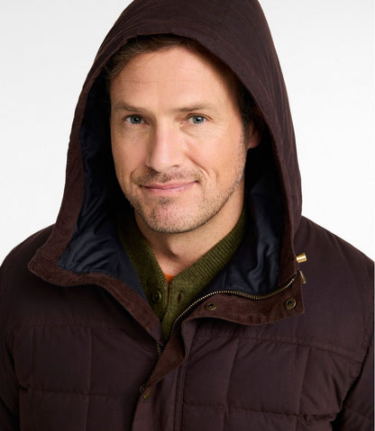 Men's Upcountry Waxed Down Hooded Jacket | L.L.Bean Great Value