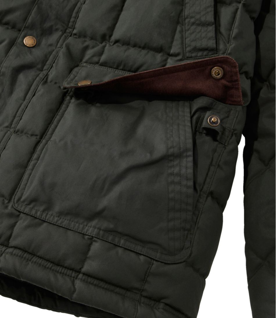 Men's Upcountry Waxed Down Hooded Jacket | L.L.Bean Great Value