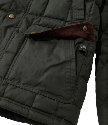 Men's Upcountry Waxed Down Hooded Jacket | L.L.Bean Great Value