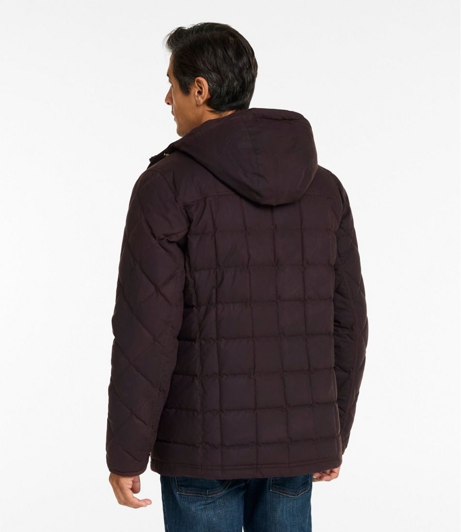 Men's Upcountry Waxed Down Hooded Jacket | L.L.Bean Great Value