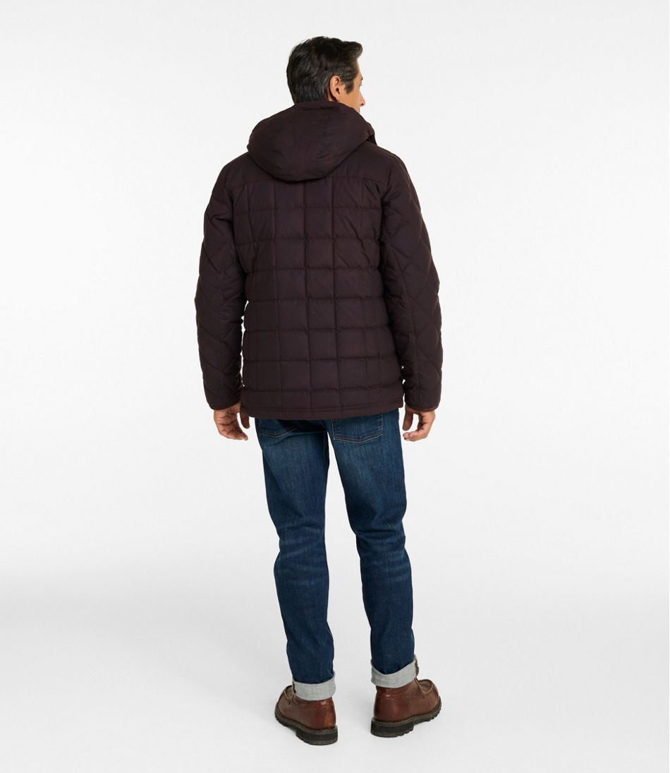 Men's Upcountry Waxed Down Hooded Jacket | L.L.Bean Great Value