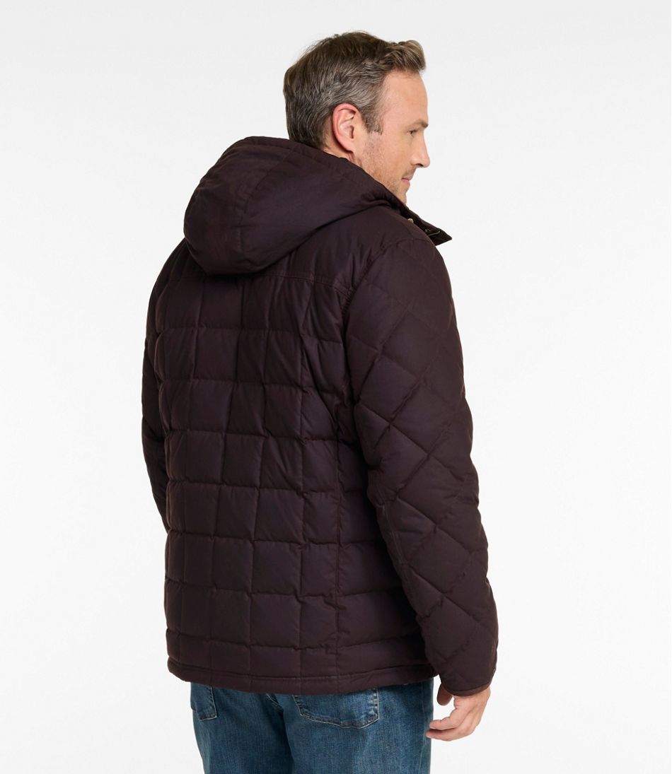 Men's Upcountry Waxed Down Hooded Jacket | L.L.Bean Great Value