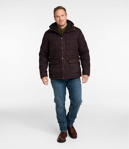 Men's Upcountry Waxed Down Hooded Jacket | L.L.Bean Great Value