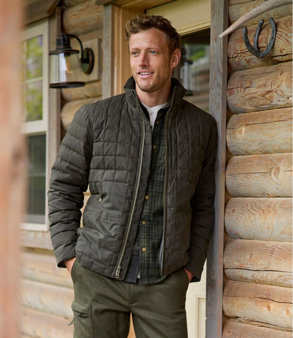 Men's L.L.Bean Upcountry Waxed Cotton Down Sweater | L.L.Bean Popular