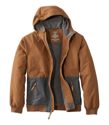 Men's Insulated 3-Season Bomber Hooded Jacket, Colorblock | L.L.Bean Trending