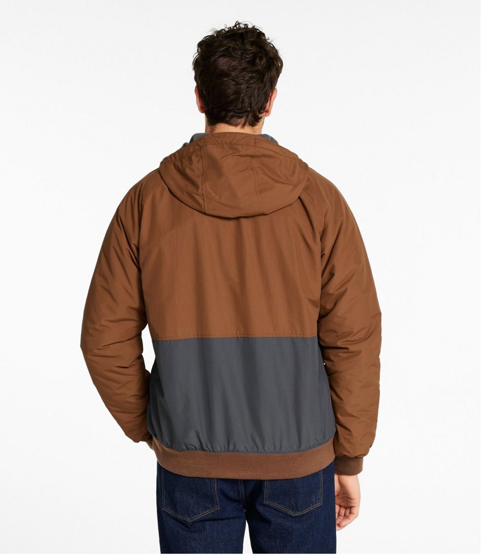 Men's Insulated 3-Season Bomber Hooded Jacket, Colorblock | L.L.Bean Trending