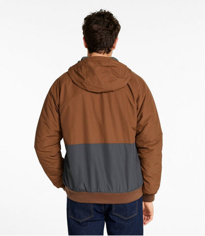 Men's Insulated 3-Season Bomber Hooded Jacket, Colorblock | L.L.Bean Trending