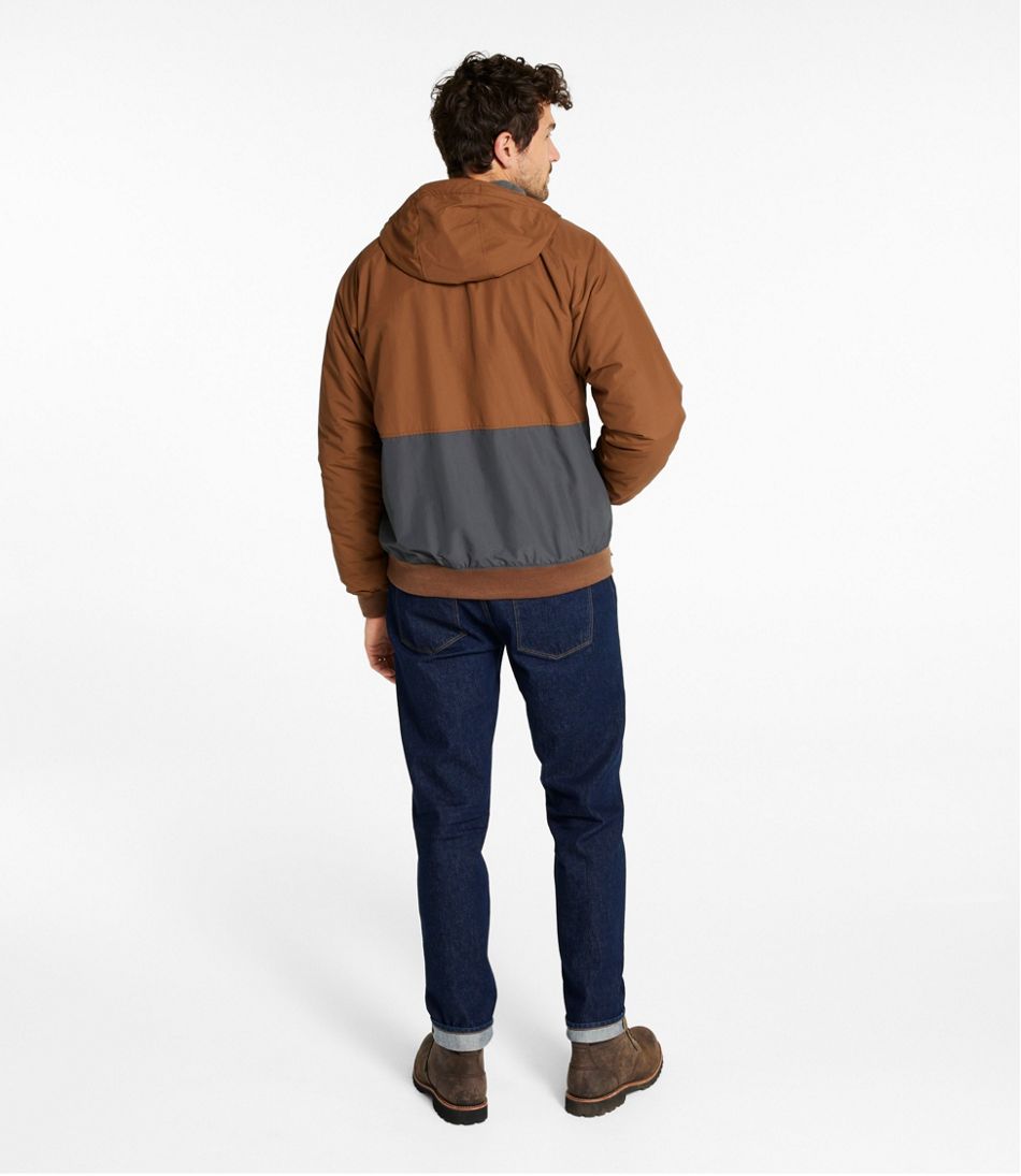 Men's Insulated 3-Season Bomber Hooded Jacket, Colorblock | L.L.Bean Trending