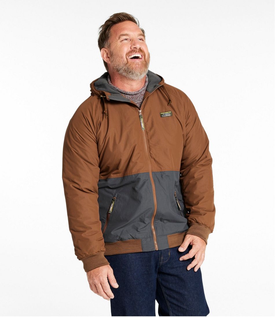 Men's Insulated 3-Season Bomber Hooded Jacket, Colorblock | L.L.Bean Trending