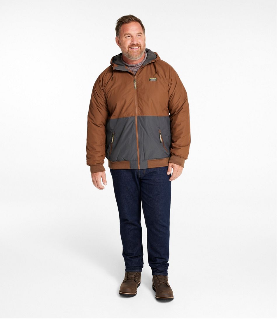 Men's Insulated 3-Season Bomber Hooded Jacket, Colorblock | L.L.Bean Trending