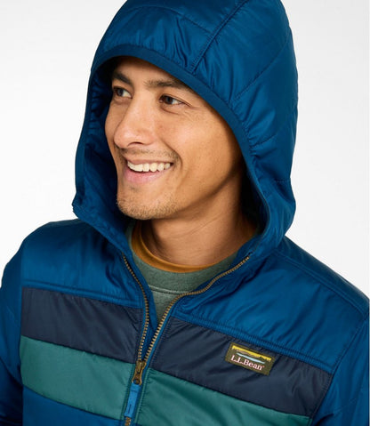 Men's Mountain Classic Puffer Hooded Jacket, Colorblock | L.L.Bean Best Seller