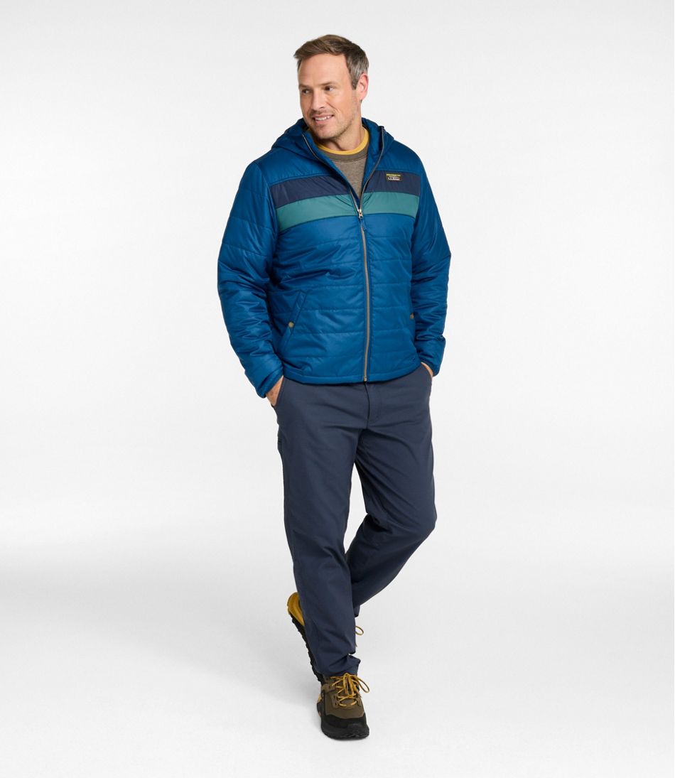Men's Mountain Classic Puffer Hooded Jacket, Colorblock | L.L.Bean Best Seller