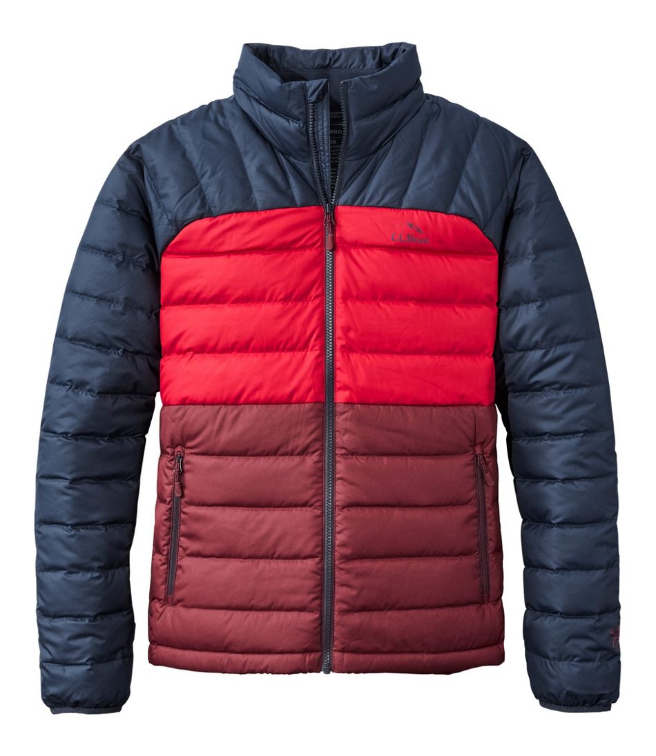 Men's Bean's Down Jacket, Colorblock | L.L.Bean Exclusive