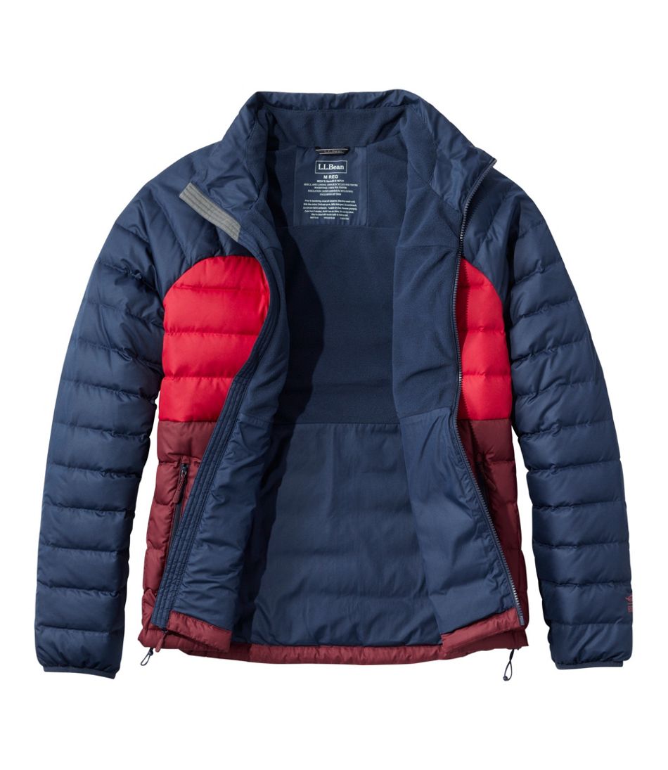 Men's Bean's Down Jacket, Colorblock | L.L.Bean Exclusive