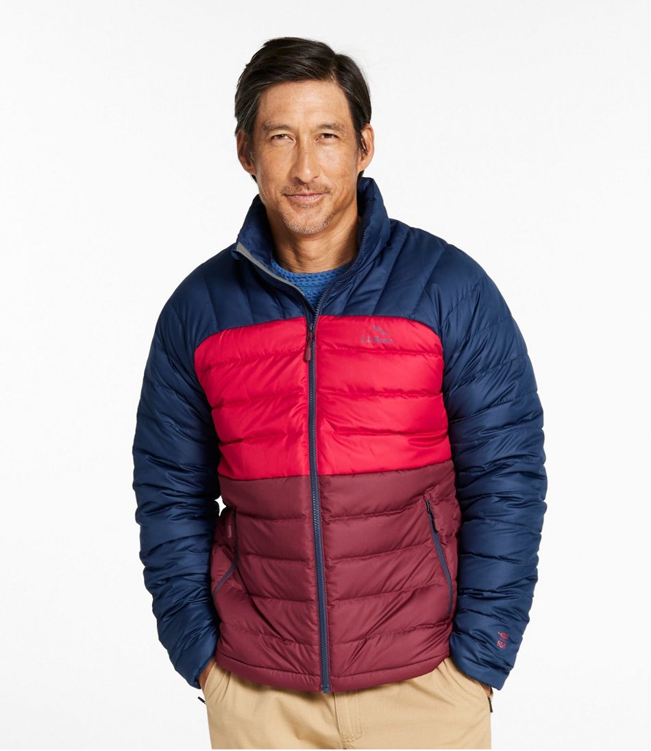Men's Bean's Down Jacket, Colorblock | L.L.Bean Exclusive