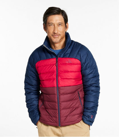 Men's Bean's Down Jacket, Colorblock | L.L.Bean Exclusive