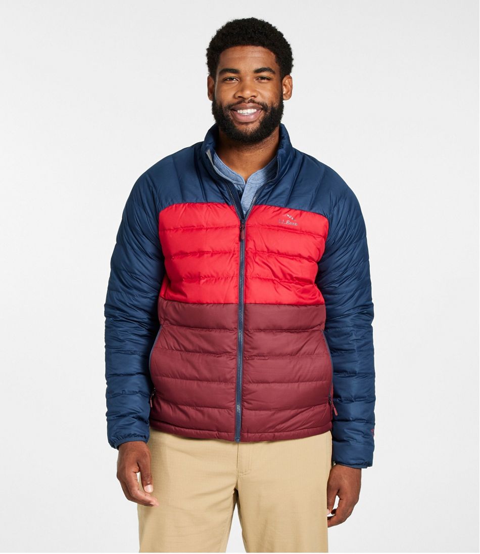 Men's Bean's Down Jacket, Colorblock | L.L.Bean Exclusive