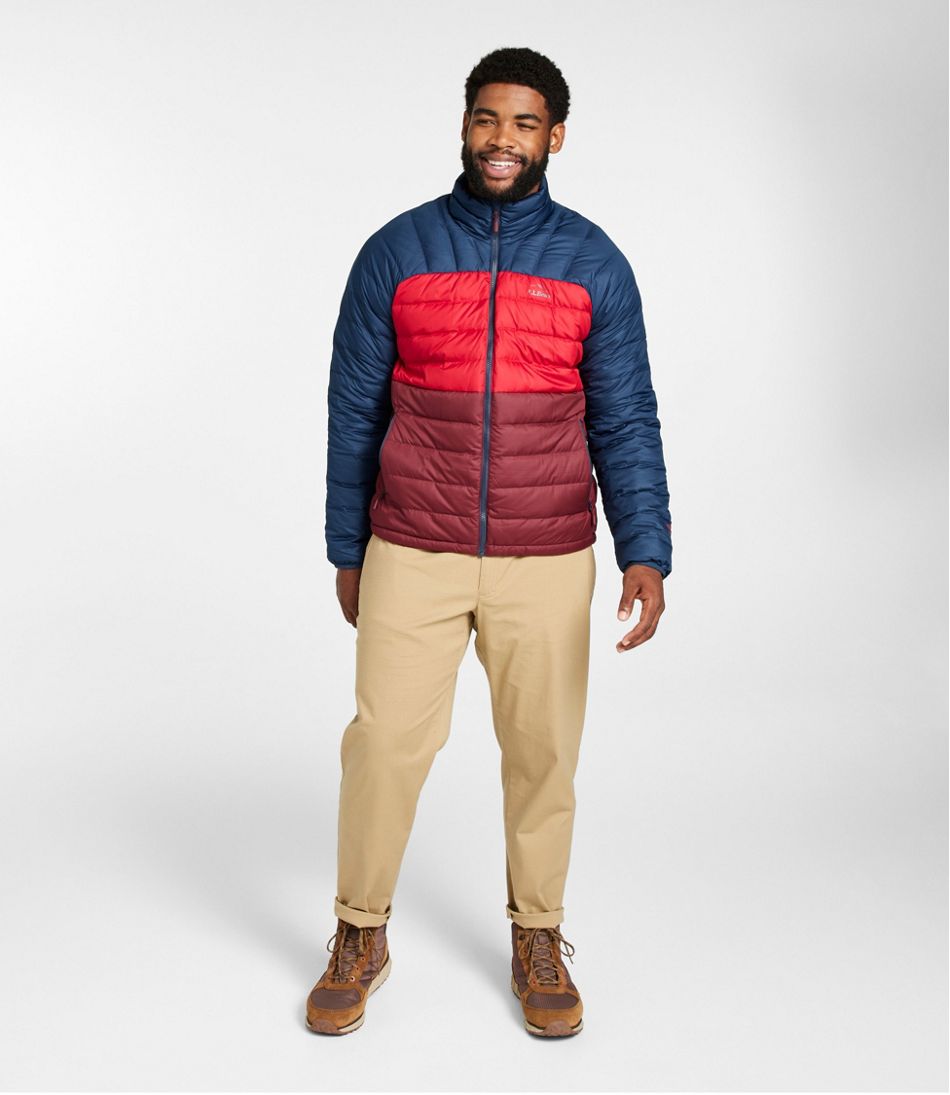 Men's Bean's Down Jacket, Colorblock | L.L.Bean Exclusive