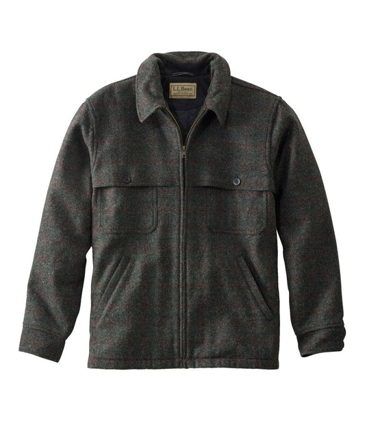 Men's Maine Guide Zip-Front Jac-Shirt with PrimaLoft, Plaid | L.L.Bean Essential