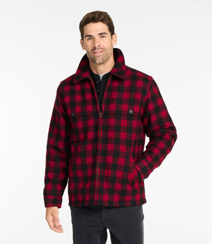 Men's Maine Guide Zip-Front Jac-Shirt with PrimaLoft, Plaid | L.L.Bean Essential
