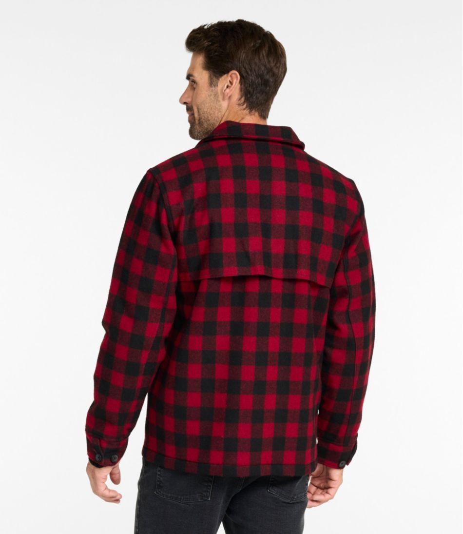 Men's Maine Guide Zip-Front Jac-Shirt with PrimaLoft, Plaid | L.L.Bean Essential