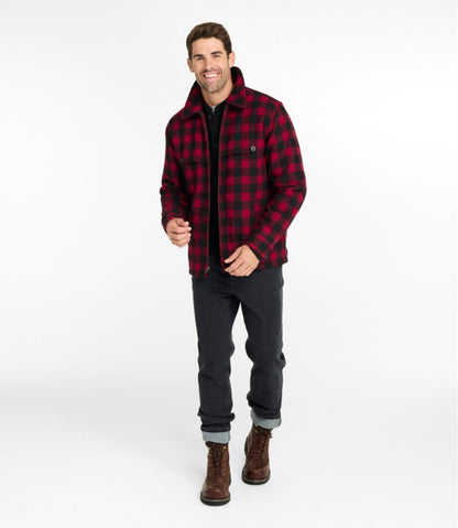 Men's Maine Guide Zip-Front Jac-Shirt with PrimaLoft, Plaid | L.L.Bean Essential