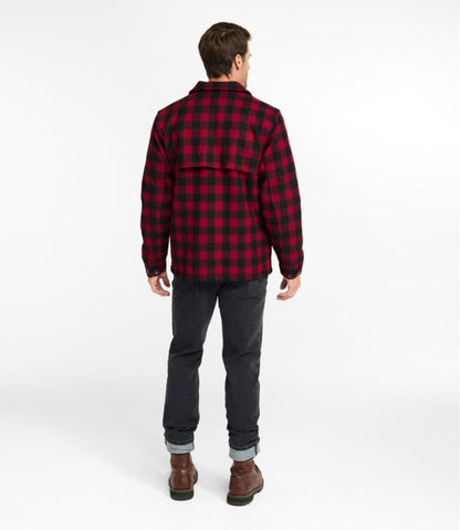 Men's Maine Guide Zip-Front Jac-Shirt with PrimaLoft, Plaid | L.L.Bean Essential