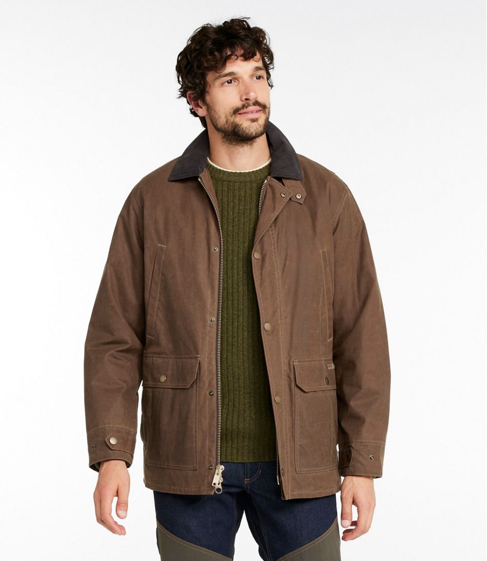 Men's Double L Waxed-Cotton Upland Coat | L.L.Bean Essential