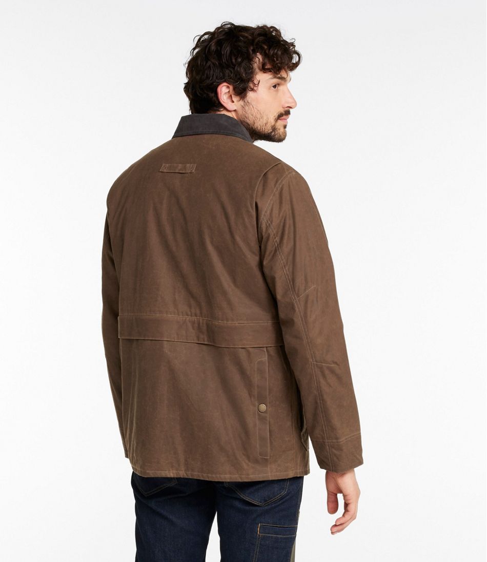 Men's Double L Waxed-Cotton Upland Coat | L.L.Bean Essential