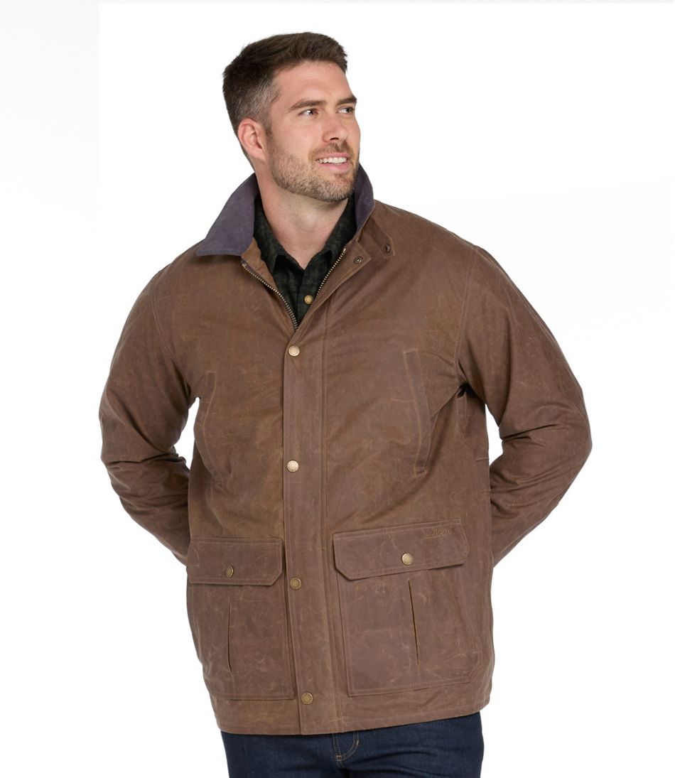 Men's Double L Waxed-Cotton Upland Coat | L.L.Bean Essential
