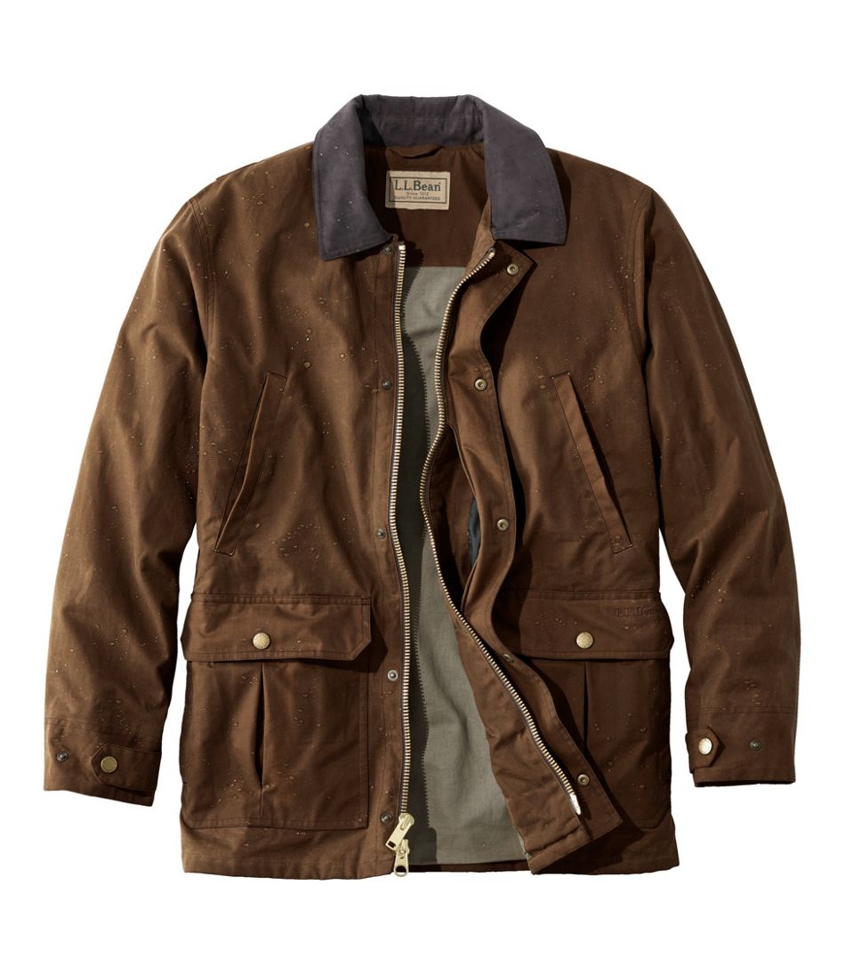 Men's Double L Waxed-Cotton Upland Coat | L.L.Bean Essential