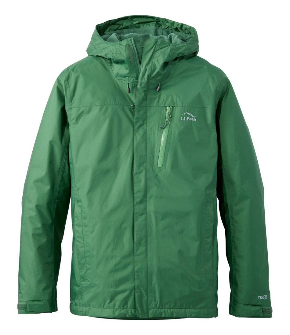 Men's Trail Model Rain Jacket, Fleece-Lined | L.L.Bean Great Value
