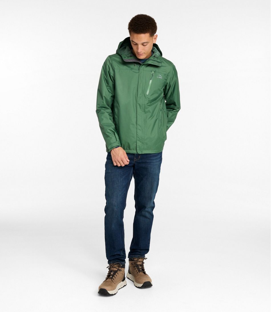 Men's Trail Model Rain Jacket, Fleece-Lined | L.L.Bean Great Value