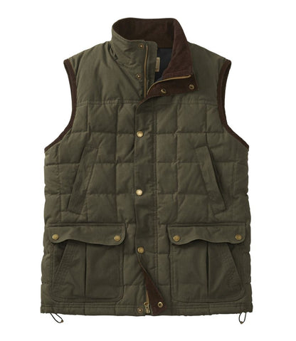 Men's L.L.Bean Upcountry Waxed Cotton Down Vest | L.L.Bean Featured