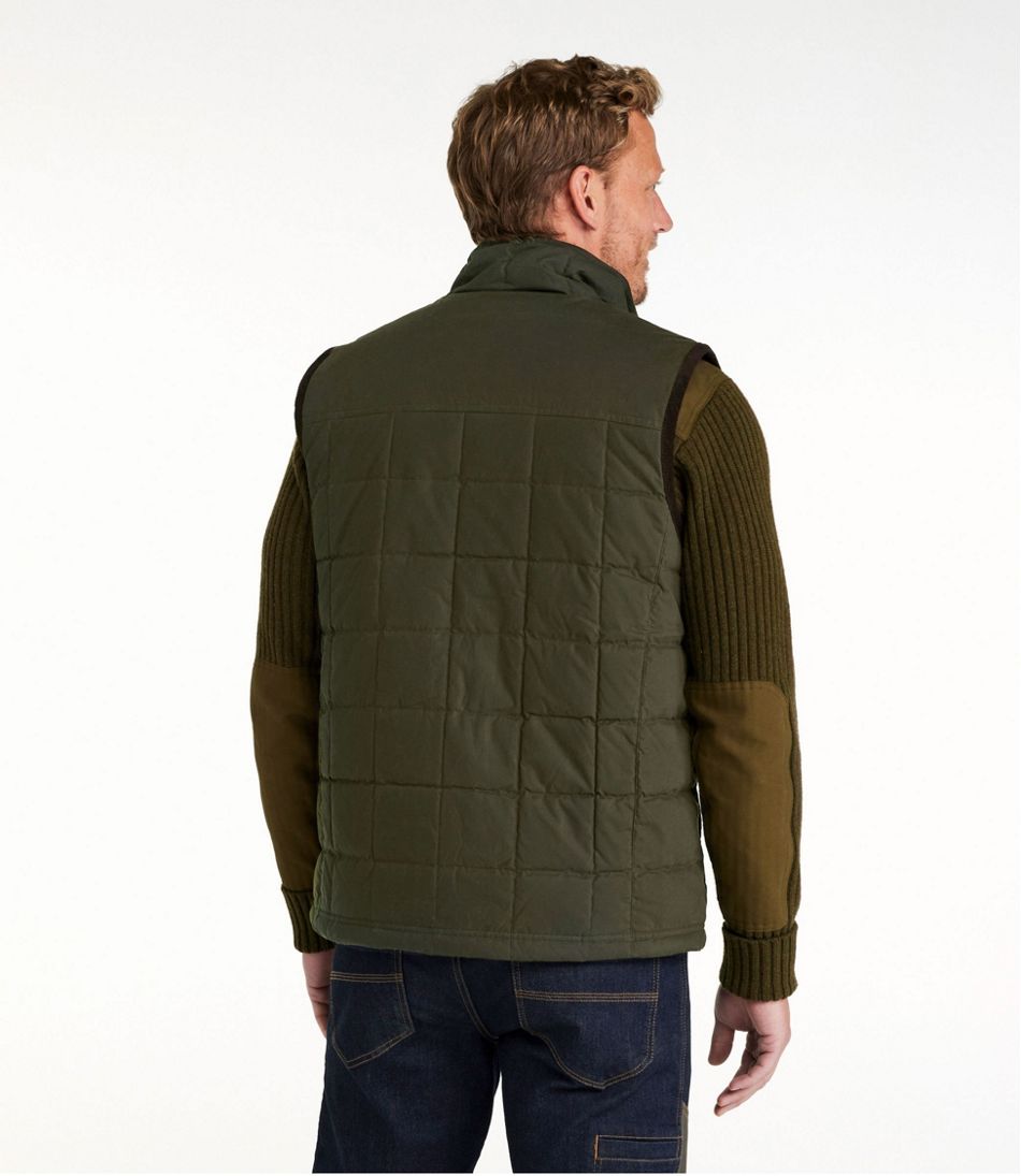 Men's L.L.Bean Upcountry Waxed Cotton Down Vest | L.L.Bean Featured