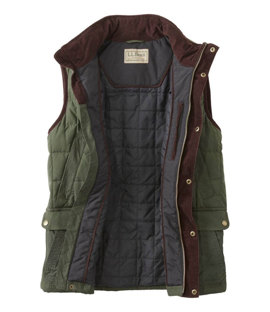 Men's L.L.Bean Upcountry Waxed Cotton Down Vest | L.L.Bean Featured