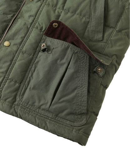 Men's L.L.Bean Upcountry Waxed Cotton Down Vest | L.L.Bean Featured