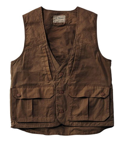 Men's Double L Waxed-Cotton Upland Vest | L.L.Bean Recommended