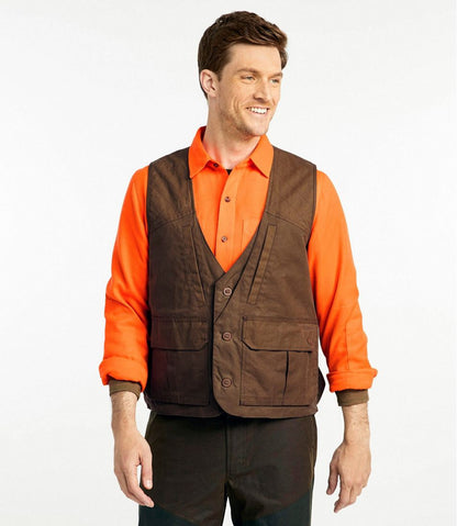 Men's Double L Waxed-Cotton Upland Vest | L.L.Bean Recommended