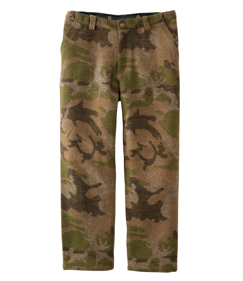Men's Maine Guide Wool Pants with PrimaLoft, Camouflage | L.L.Bean Featured