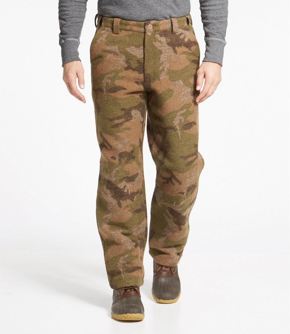 Men's Maine Guide Wool Pants with PrimaLoft, Camouflage | L.L.Bean Featured