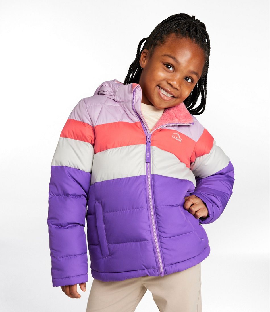 Kids' Bean's Down Jacket, Colorblock | L.L.Bean Signature