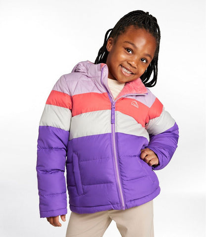 Kids' Bean's Down Jacket, Colorblock | L.L.Bean Signature