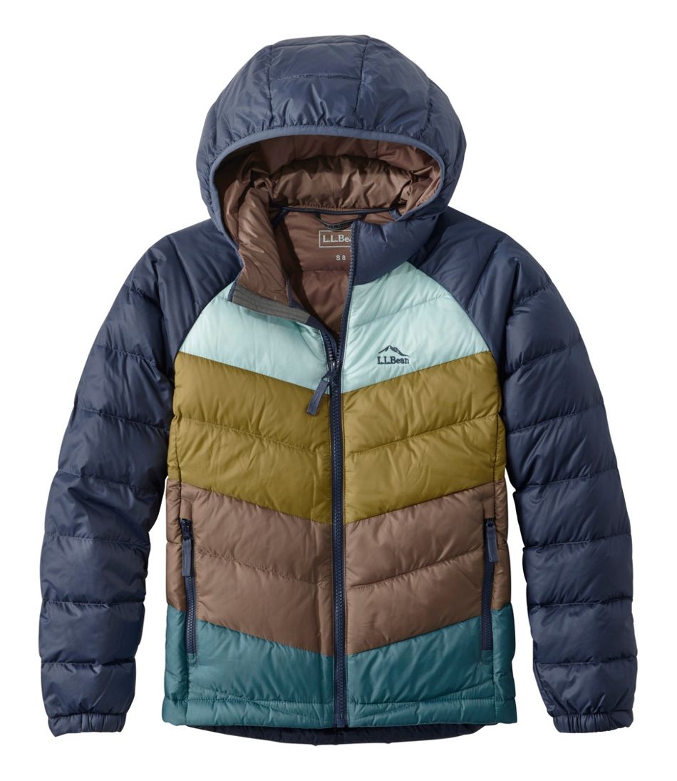 Kids' Ultralight 650 Down Jacket, Colorblock | L.L.Bean Essential
