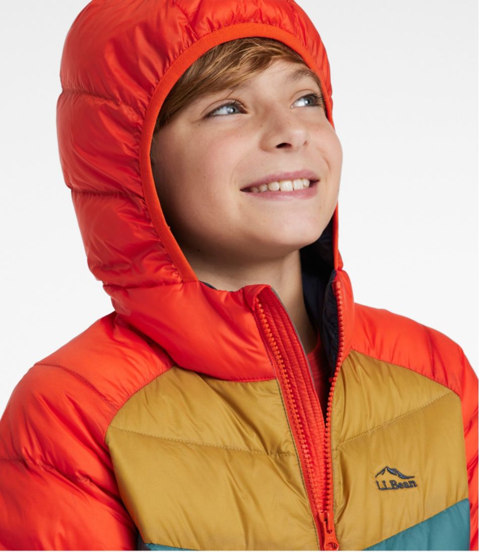 Kids' Ultralight 650 Down Jacket, Colorblock | L.L.Bean Essential