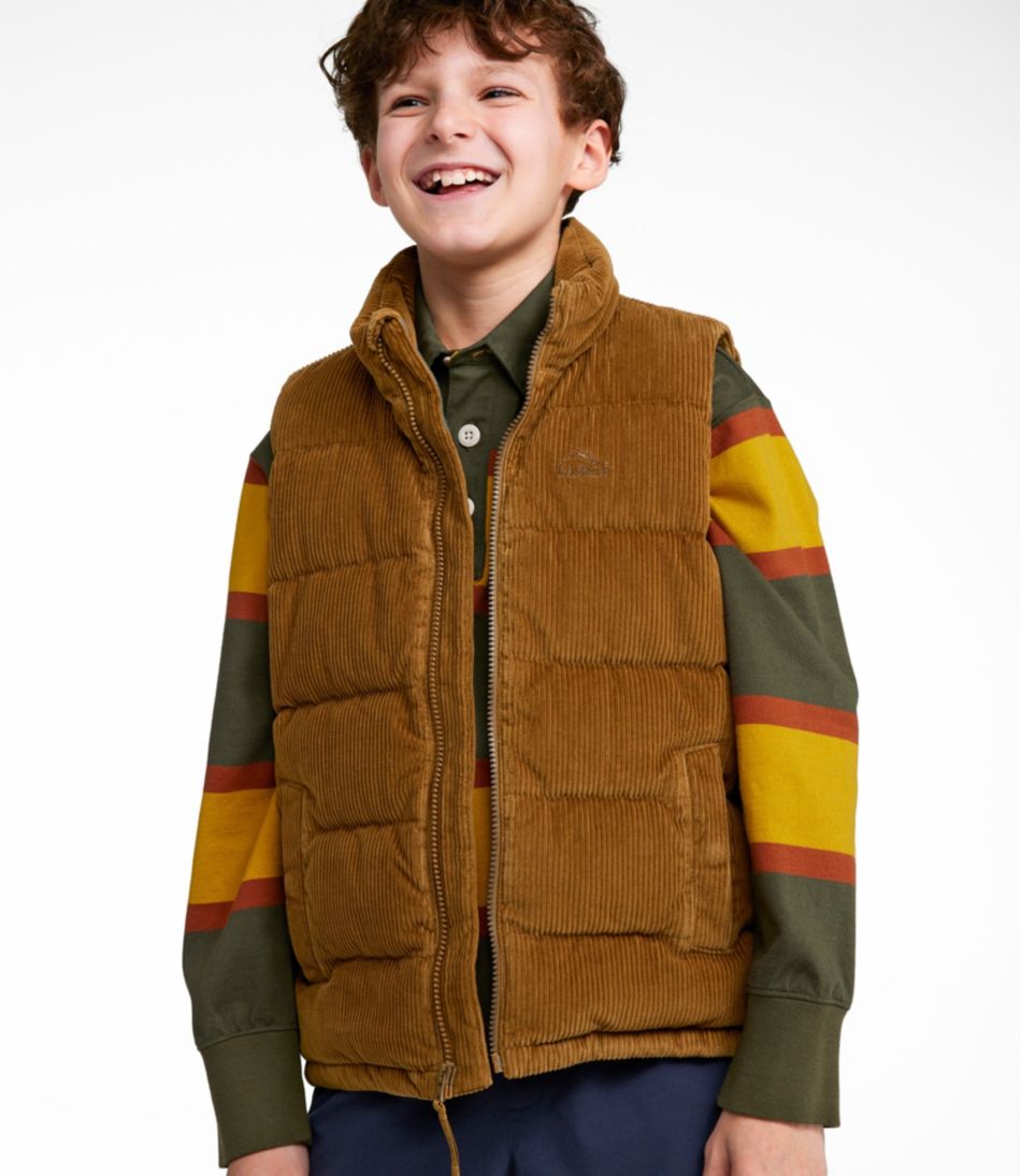 Kids' Bean's Down Corduroy Vest | L.L.Bean Trending