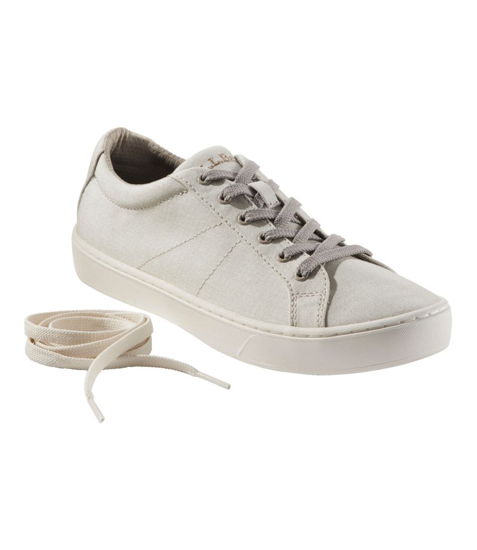 Women's Eco Bay Canvas Sneakers, Lace-Up | L.L.Bean Popular