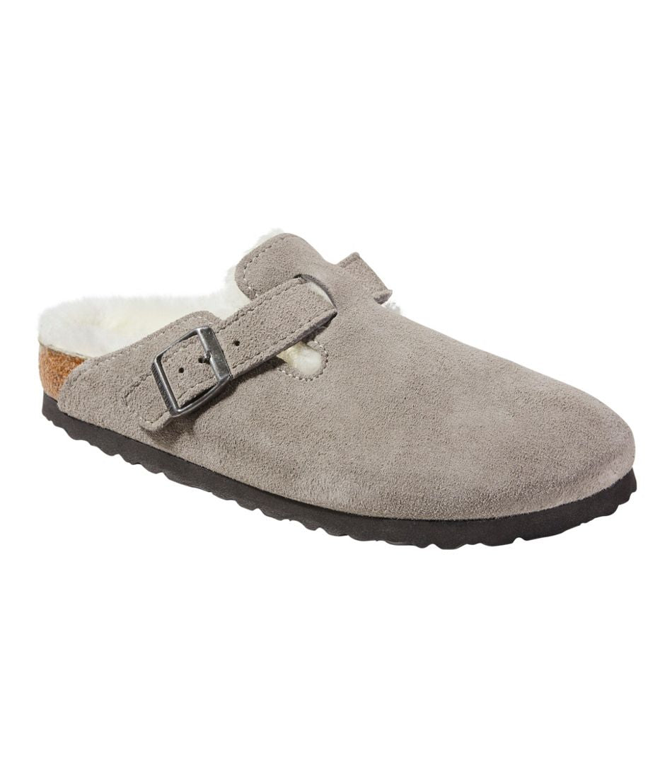 Women's Birkenstock Boston Clogs, Suede Shearling | L.L.Bean Classic
